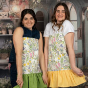 Τραπεζομάντηλο Ράνερ με Βολάν σε Κίτρινο ή Λαχανί