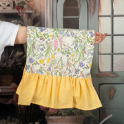 Τραπεζομάντηλο Ράνερ με Βολάν σε Κίτρινο ή Λαχανί - Image 3