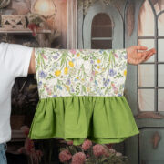 Τραπεζομάντηλο Ράνερ με Βολάν σε Κίτρινο ή Λαχανί - Image 4